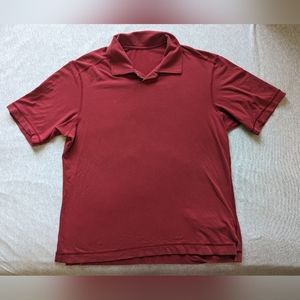 Lululemon Red Short Sleeve Polo